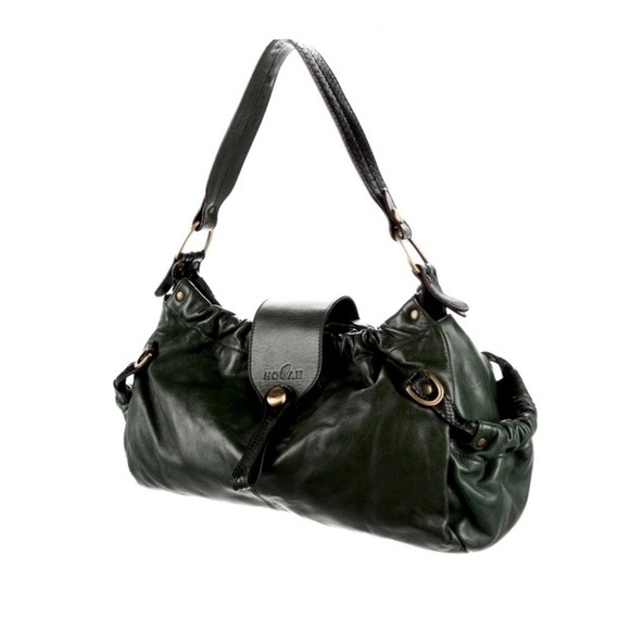 Hogan PM 15 Black Leather Side Pockets Bag - Picture 2 of 16